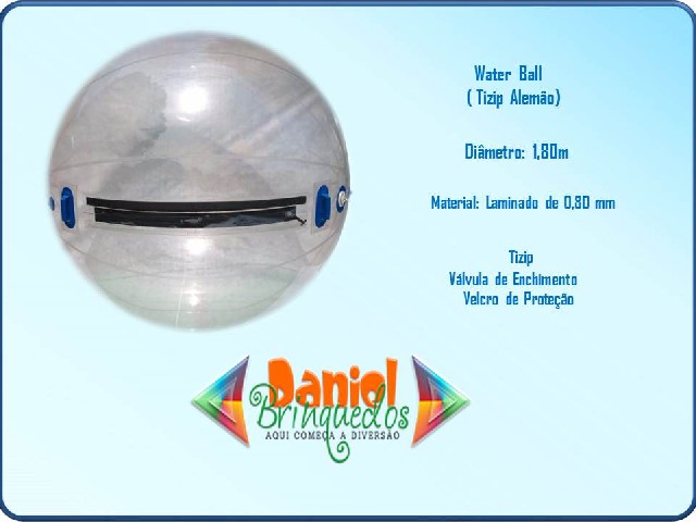 Foto 1 - Water ball - bola - tizip -  daniel brinquedos